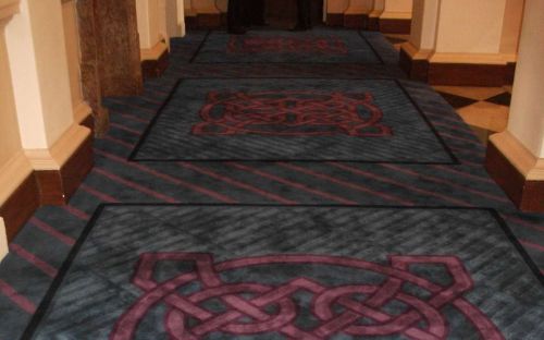 Hand tufted carpet in Leinster House