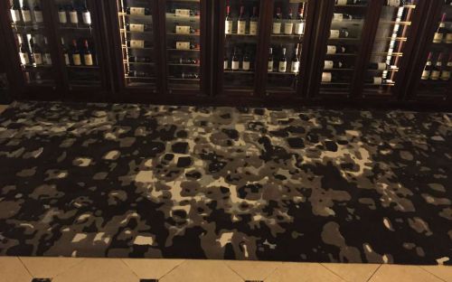 Hand tufted Brown and grey rug powerscourt hotel